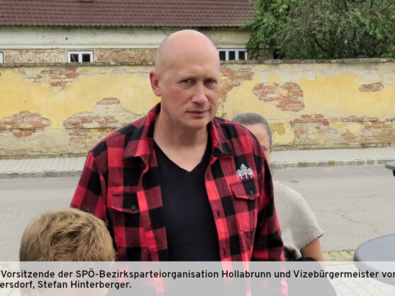 Bild: SPÖ-Bezirksvorsitzender und Vizebürgermeister von Göllersdorf Stefan Hinterberger